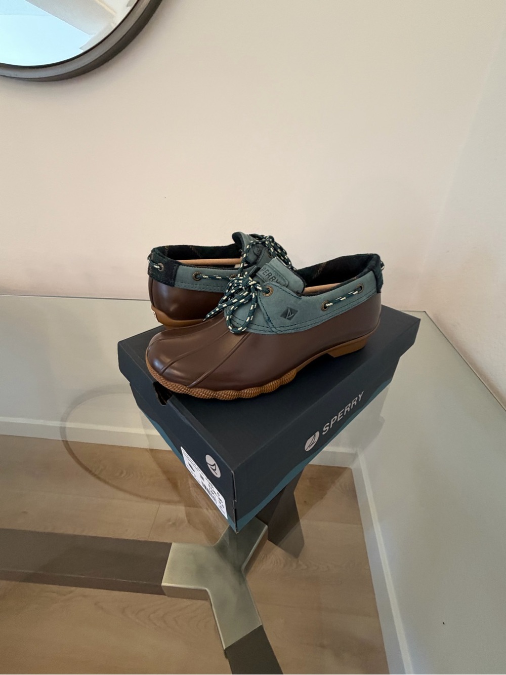Sperry Saltwater 1-Eye Waterproof Duck Shoes Dark Brown Women’s 6 NIB